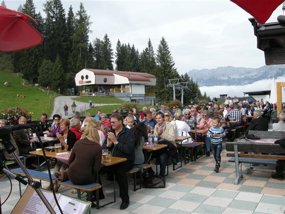 Frühschoppen auf der Blattalm