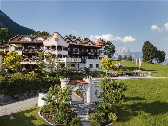 Söll_Hotel_AlpenSchlössl_Léto_WilderKaiser