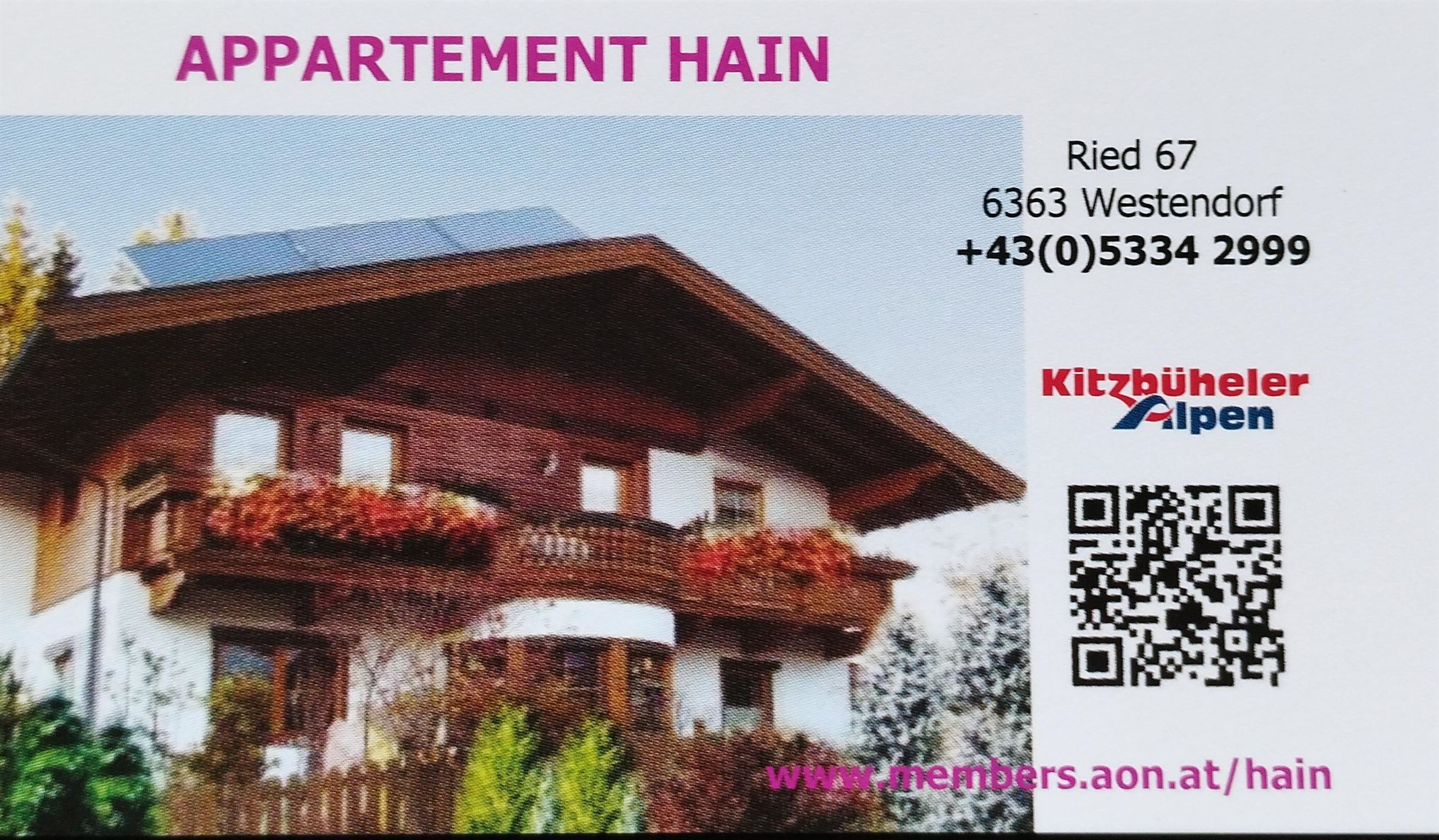 Appartement Hain