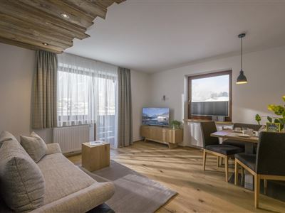 Appartement Seeblick Wohnzimmer