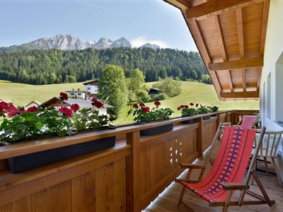 Blick vom Balkon der Ferienwohnungen