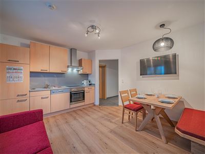Living room with kitchen