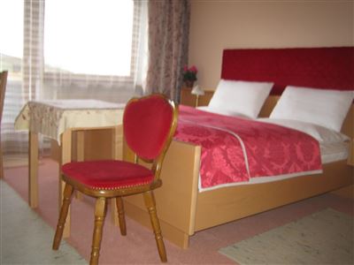 Bedroom with view to the Kurzentrum Bad Häring