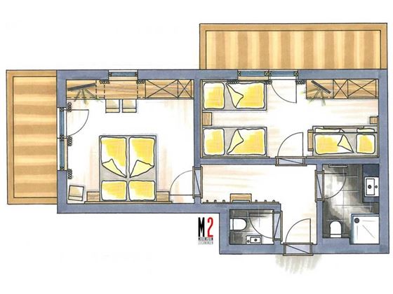 01_Zimmerskizze Suite Maierl