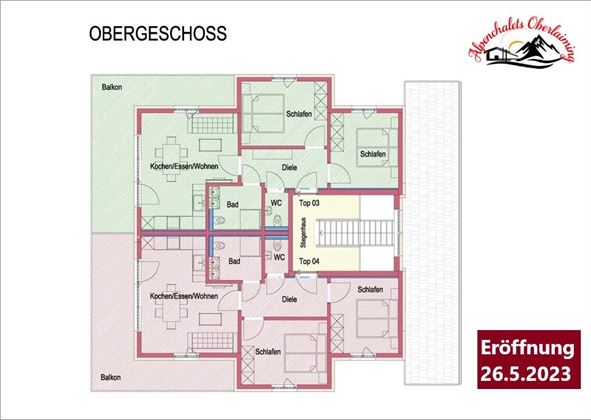 Alpenchalets Oberlaiming Itter_Appartementplan_1.S