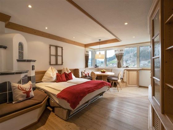 Appartement 1, Wohnzimmer .