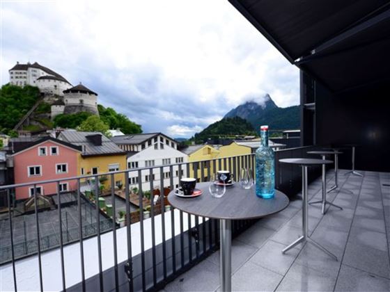 arte Hotel Kufstein - Aussicht auf Stadt Kufstein
