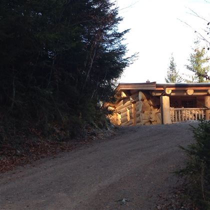 Auffahrt zum Chalet