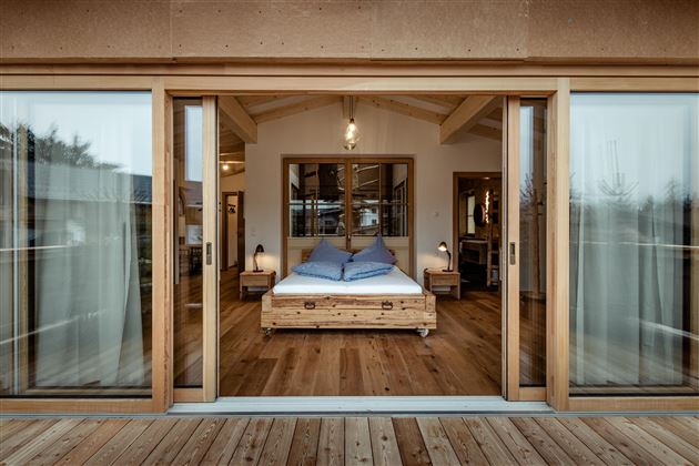Baumhaus Schlafzimmer frontal