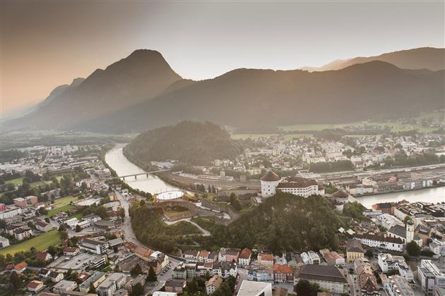 Blick auf Kufstein mit der Festung
