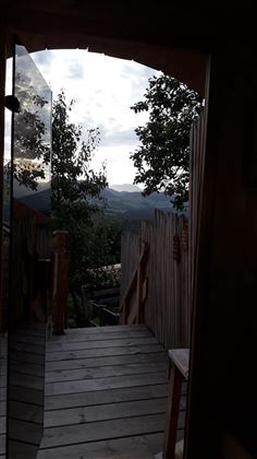 Blick aus der Sauna
