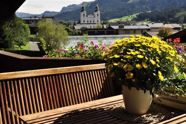 Blick vom Balkon