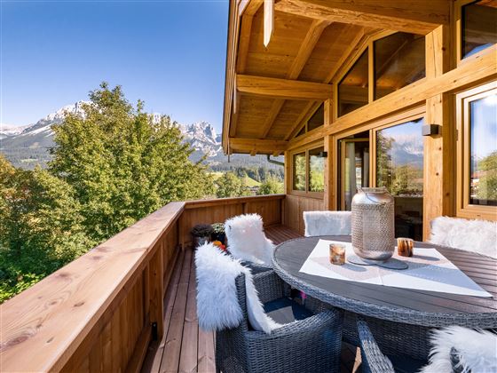 Kaiserwohl Chalet Going bei Kitzbühel mit Kaiserblick direkt am Astberglift
