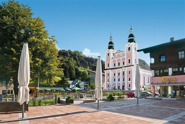 Dorfplatz von Brixen im Thale