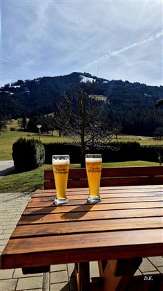 Ein Kühles im Garten