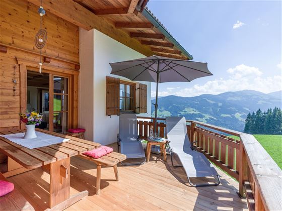 Flecklhütte Terrasse