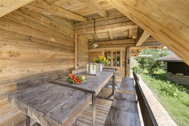 Freiluftbereich Sauna