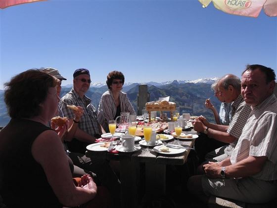 Frühstück auf der hohen Salve