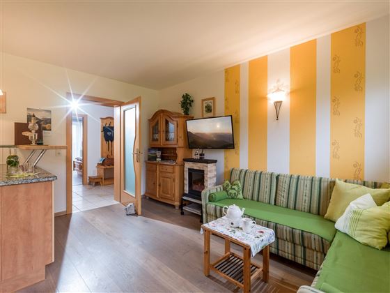 Eine gemütliches Sofa für nette Gespräche .