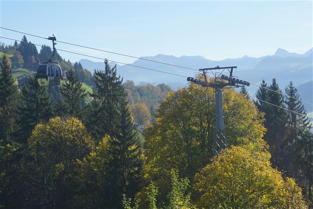 Gondelbahnblick vom Haus