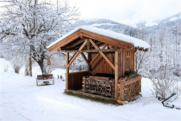 Grillhütte im Winter