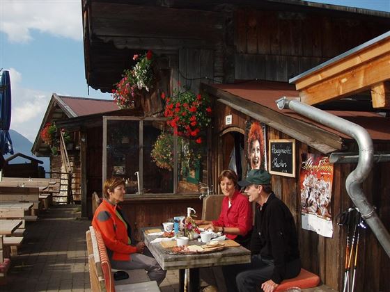 gutes Frühstück bei der Stöfflhütte - Walleralm