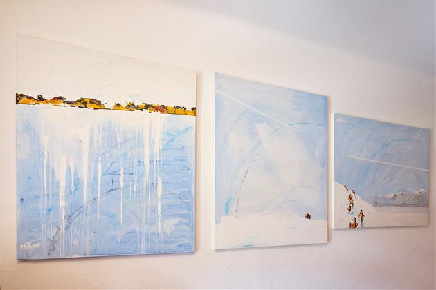 Handgemalte Winterbilder