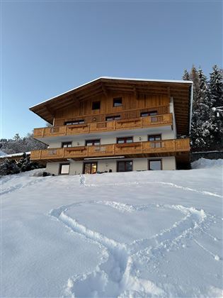 our house in winter