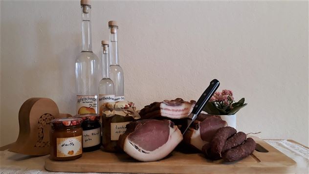 Hofeigene Produkte auch für das Frühstück