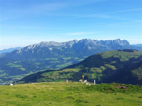 Hohe Salve mit Blick auf den Wilden Kaiser