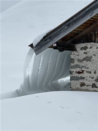 Hütte Richtung Gamsbeil