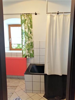 Shared bathroom with shower