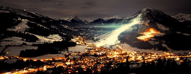 Kirchberg - Gaisberg bei Nacht