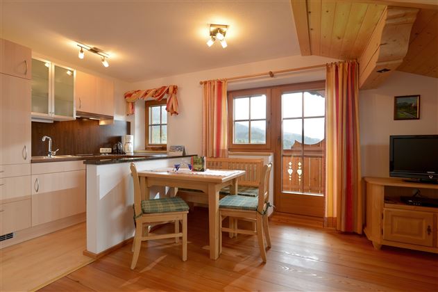 Kitchen and living room