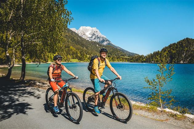 mit dem Bike zum See und weiter zur Walleralm