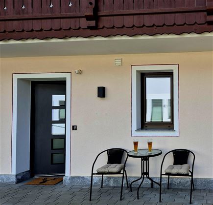 Privat-Garten vom Appartement Chor
