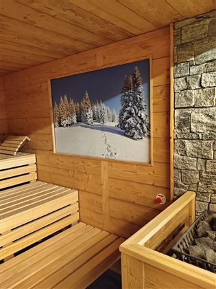 Sauna_Winterbild(c) Alpenchalets Oberlaiming_Foto 