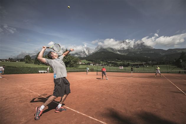 Tennis am Fuße des Wilden Kaisers