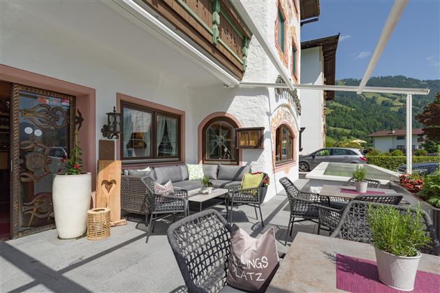 Terrasse Hotel Glockenstuhl in Westendorf