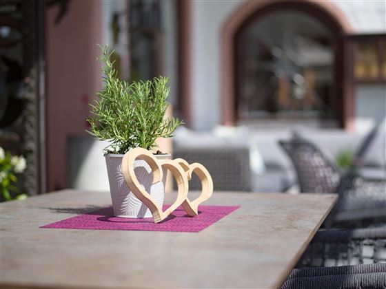 Terrasse Hotel Glockenstuhl in Westendorf