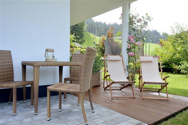 Terrasse mit Berbglick Sommer
