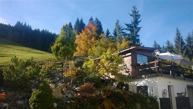 Terrasse mit Steingarten