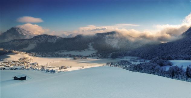 Thiersee Winter Zugefroren