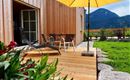 Almflair Chalet Thiersee - Terrasse im Sommer