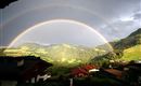 Aussicht mit Regenbogen