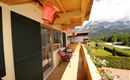 Balkon Frühstückspension Blick Wilder Kaiser