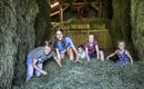 Bauernhof Großwolfing Ebbs - Kinder im Stall