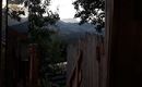 Blick aus der Sauna