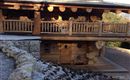 Chalet, Pespektive Seite Eingang Apartment