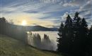 Die Wolken durchwandern